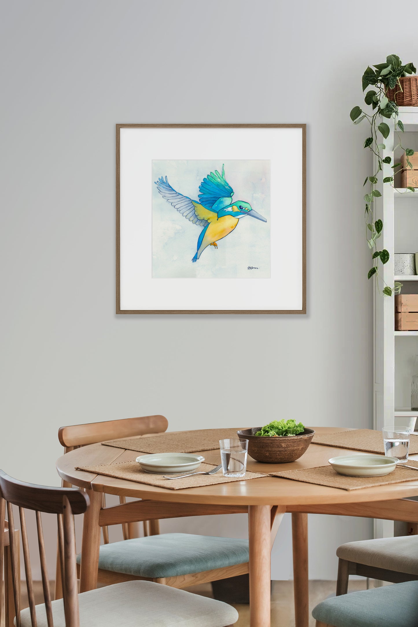 --- Kingfisher In Flight Print ---