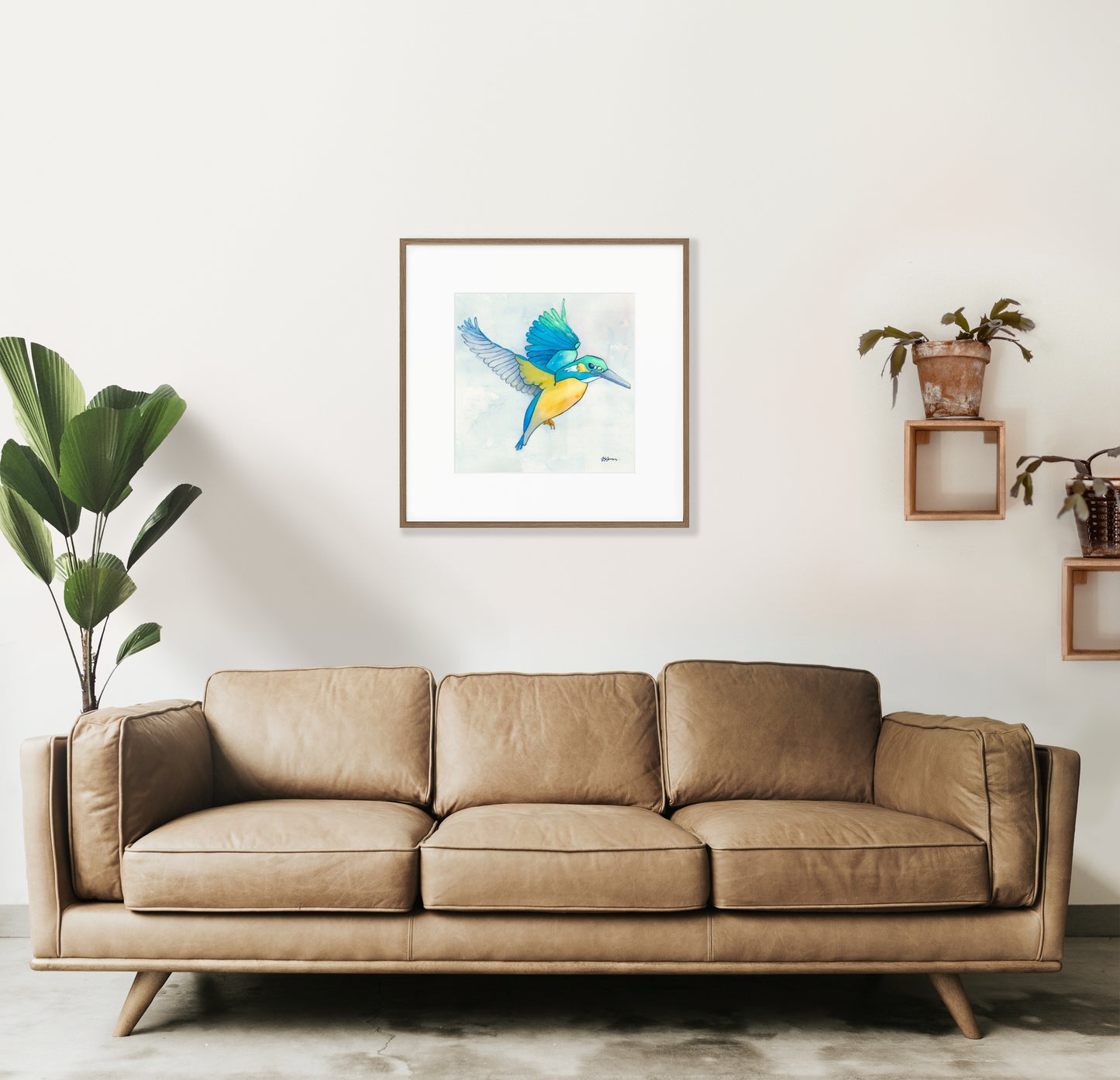 --- Kingfisher In Flight Print ---
