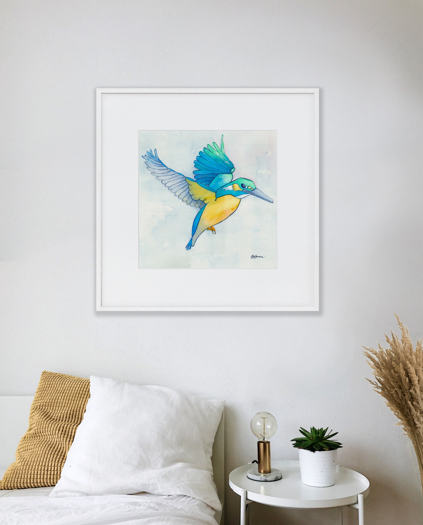 --- Kingfisher In Flight Print ---