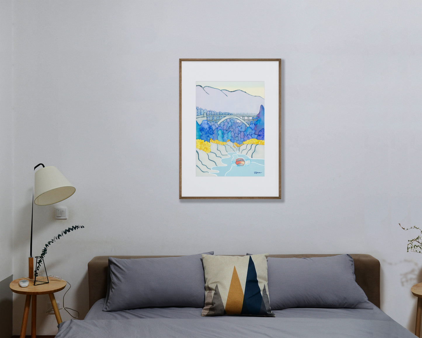 ---- Shotover River and Edith Cavell Bridge Print ----