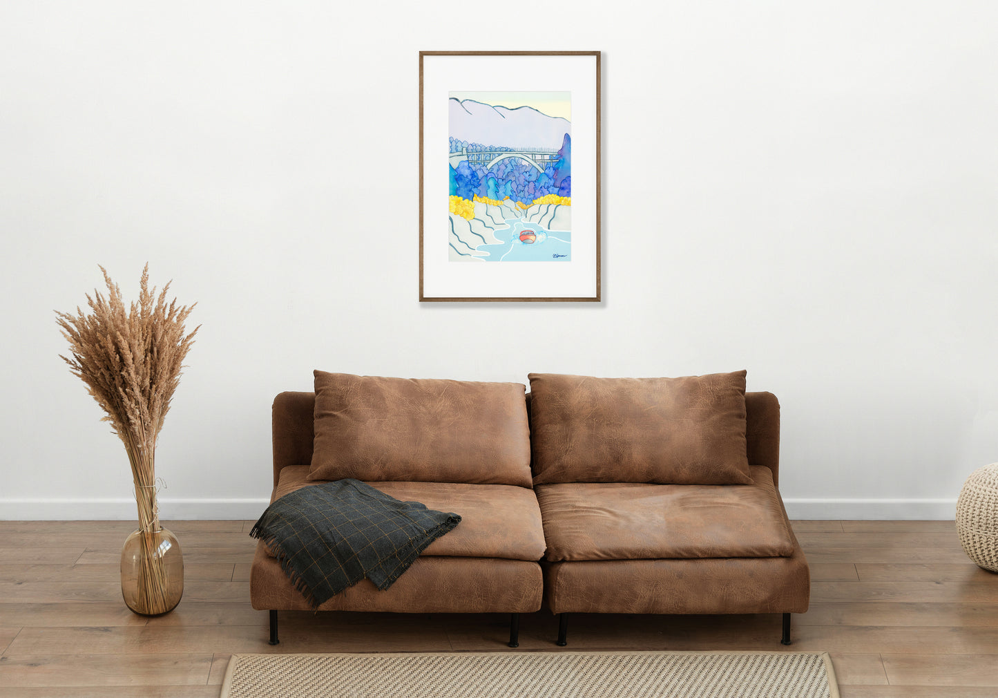 ---- Shotover River and Edith Cavell Bridge Print ----