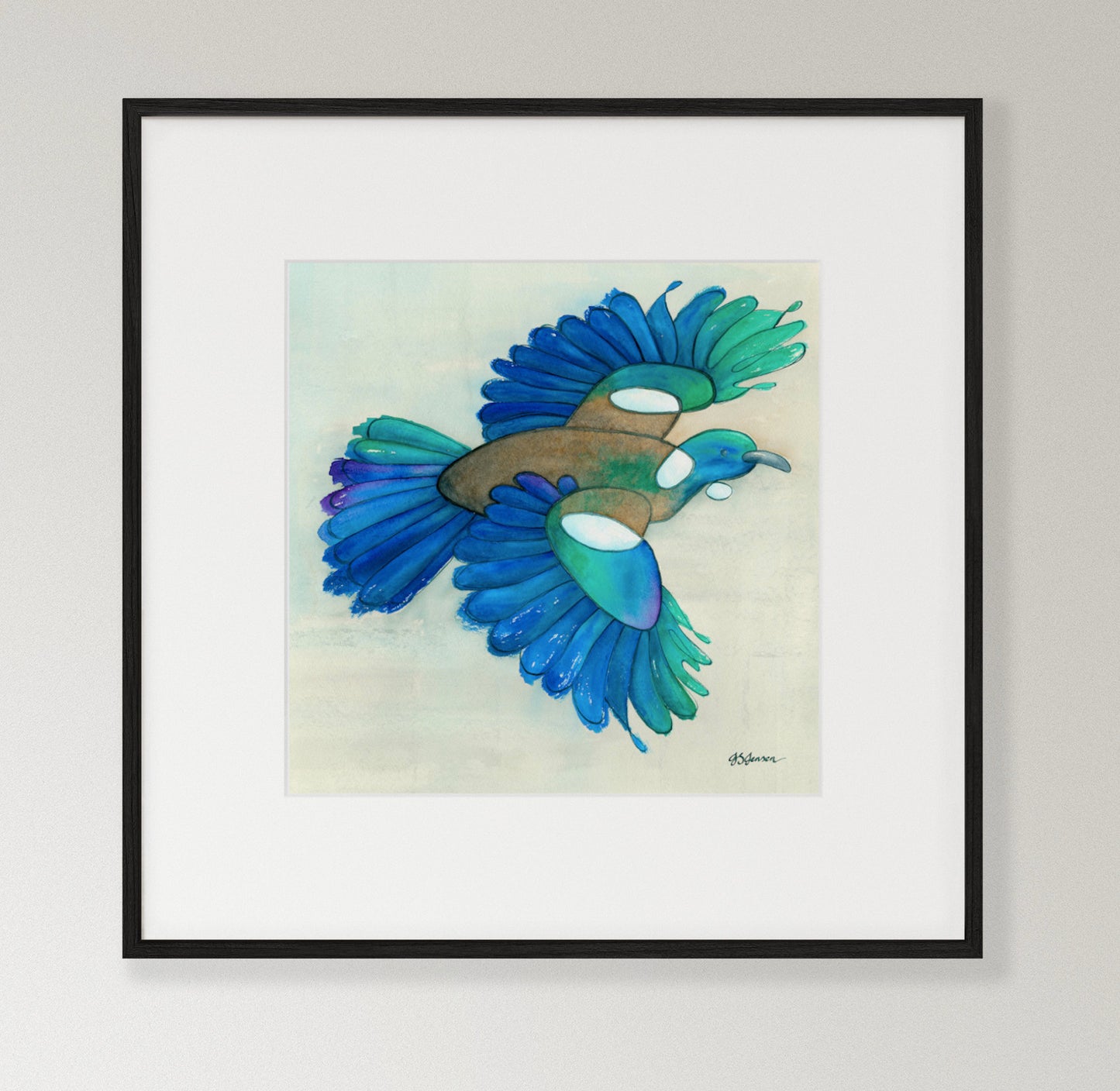 --- Tūī In Flight Print ---