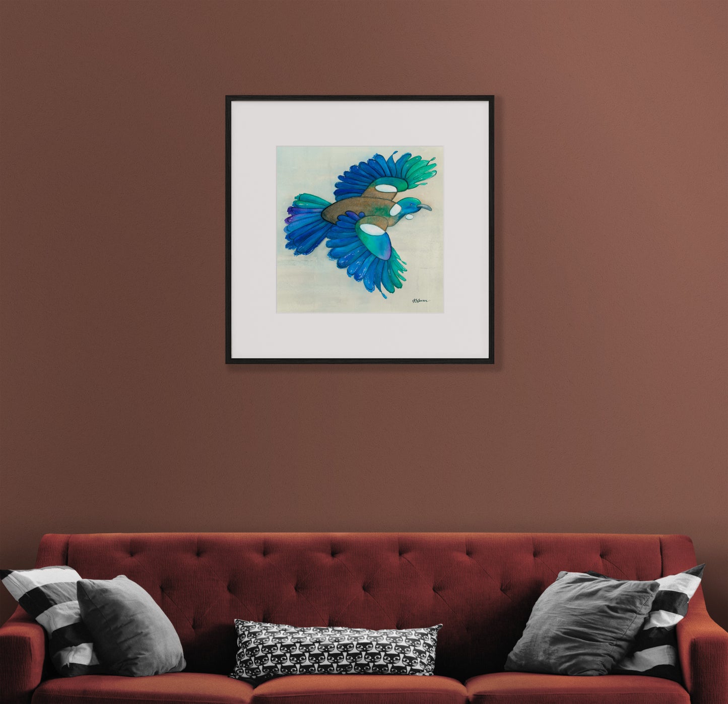 --- Tūī In Flight Print ---