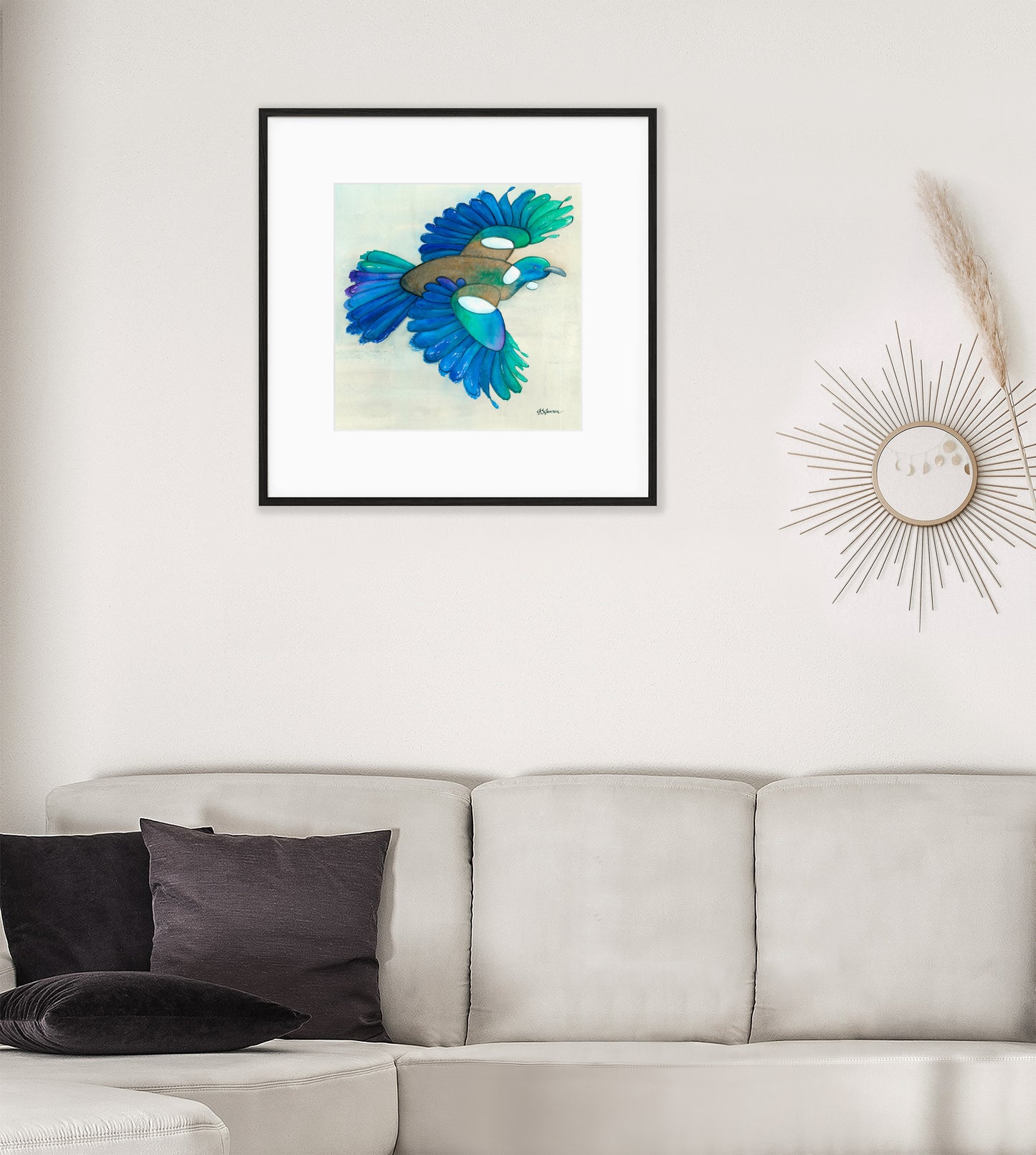 --- Tūī In Flight Print ---